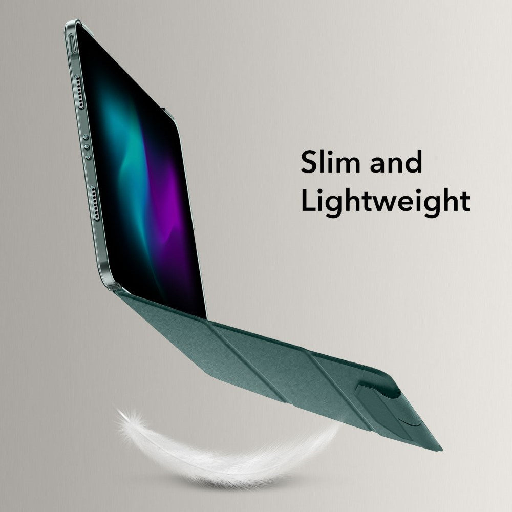 iPad Pro 13" (2025 / 2024) ESR Tri-Fold Flip Deksel med Apple Pencil Holder - Grønn