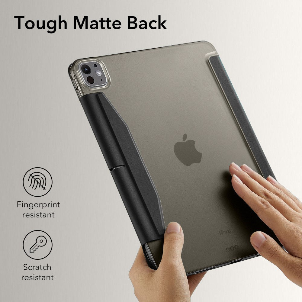 iPad Pro 11" (2025 / 2024) ESR Tri-Fold Flip Deksel med Apple Pencil Holder - Svart