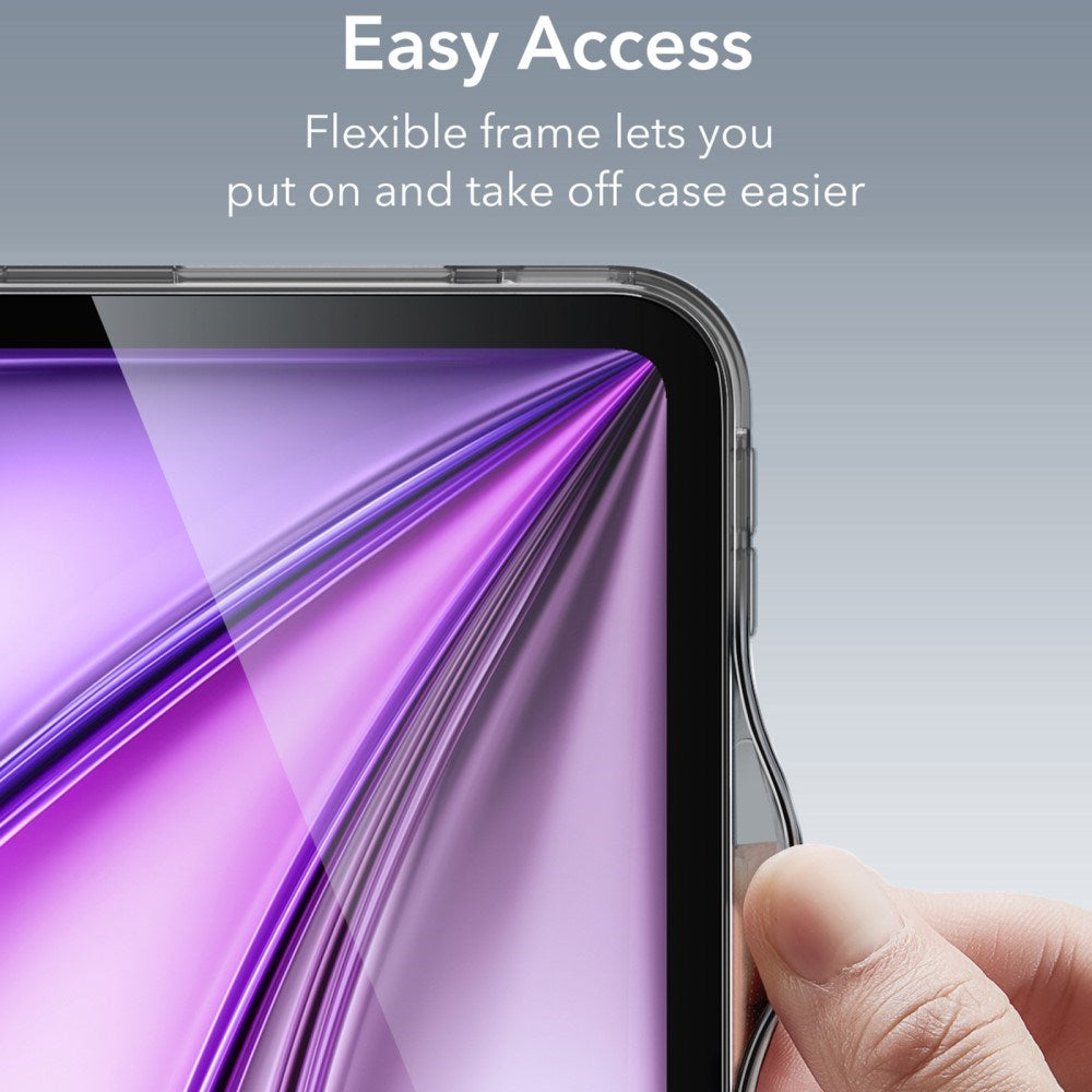 iPad Air 13" (2025 / 2024) ESR Hybrid Deksel - Gjennomsiktig