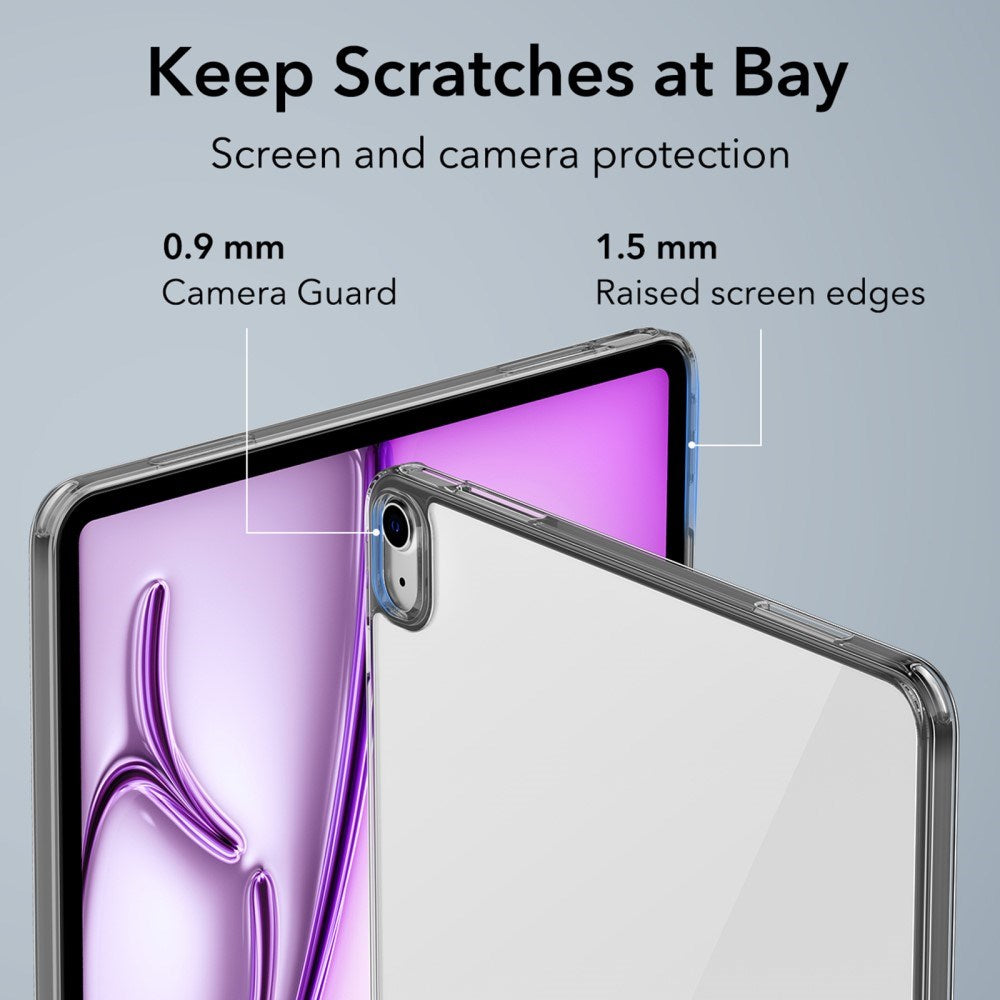 iPad Air 13" (2025 / 2024) ESR Hybrid Deksel - Gjennomsiktig