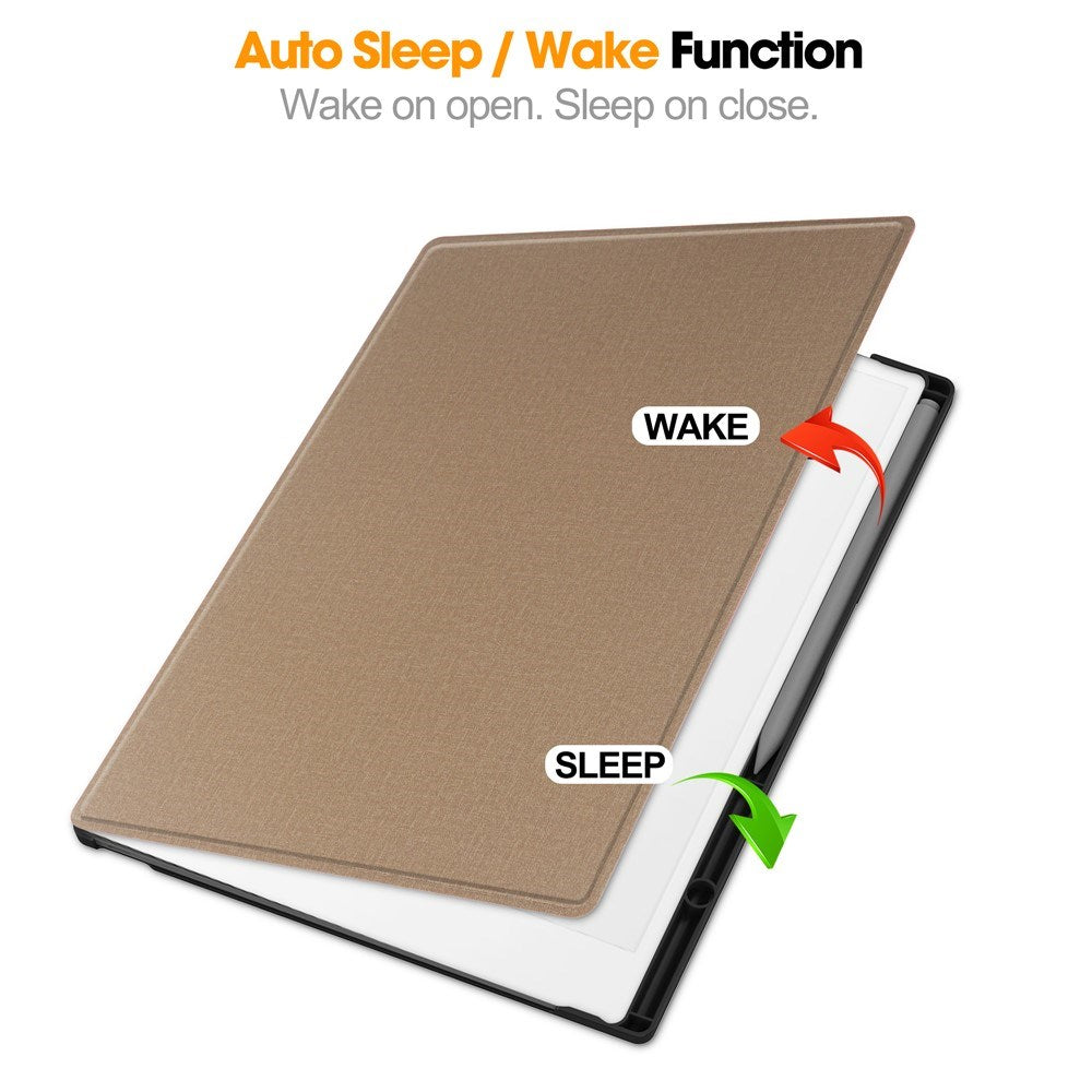 EIDERWOOD ReMarkable Paper Pro Kunstskinn Plast Deksel m. Penne Holder - Brun