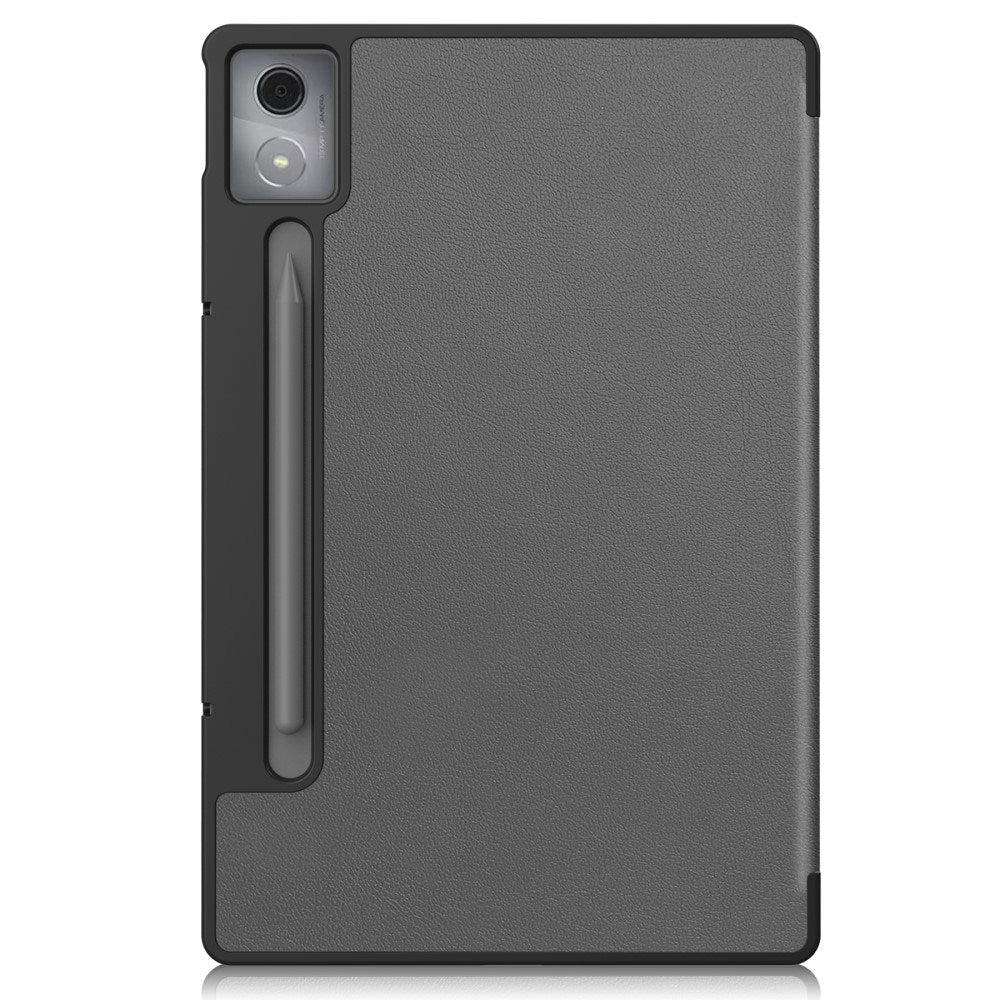 EIDERWOOD Lenovo IdeaTab Pro Kunstskinn Flip Deksel m. Stativfunksjon & Pencil Holder - Grå