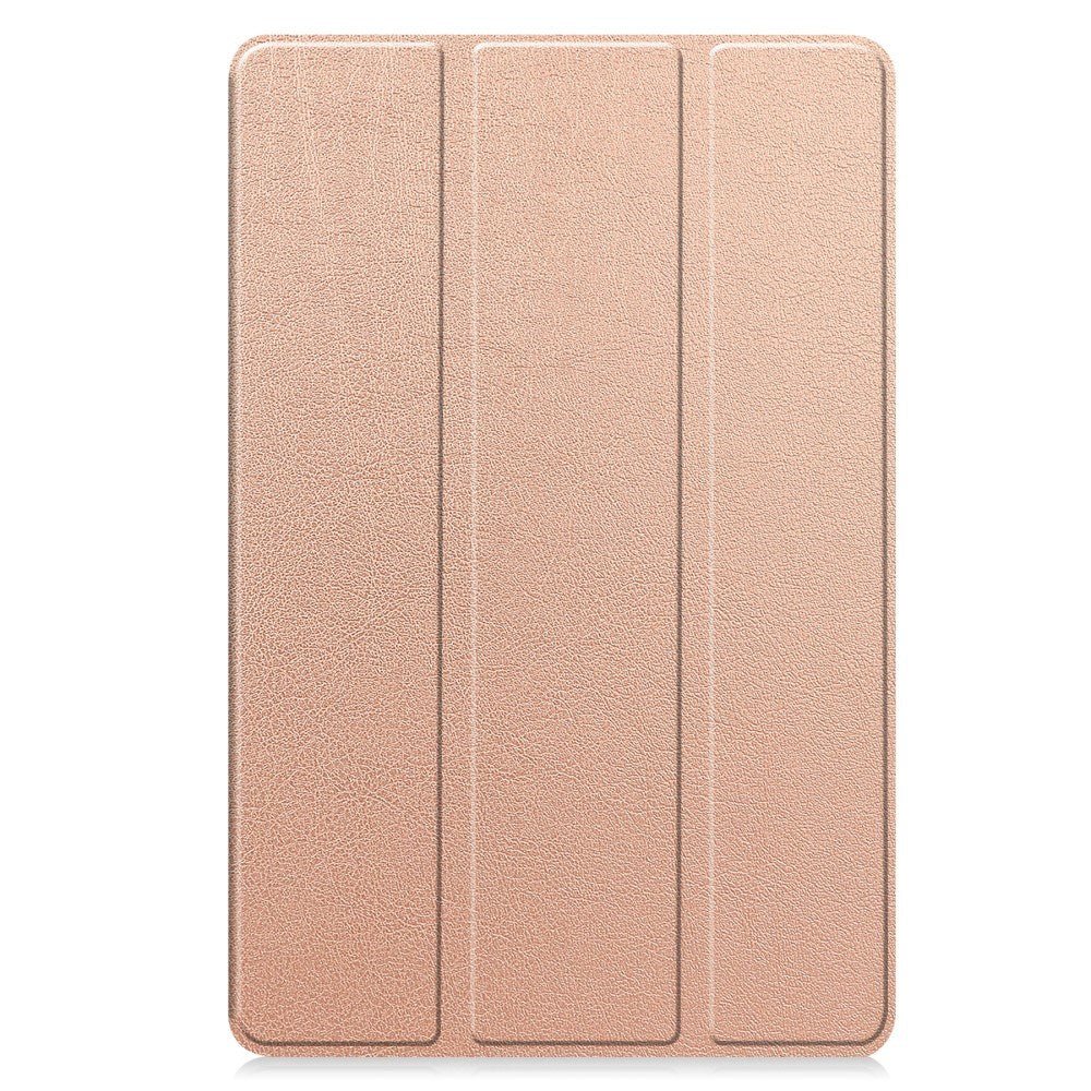 EIDERWOOD Samsung Galaxy Tab S10 FE+ (Plus) Kunstskinn Flip Deksel m. Stativfunksjon & Pencil Holder - Rose Gold
