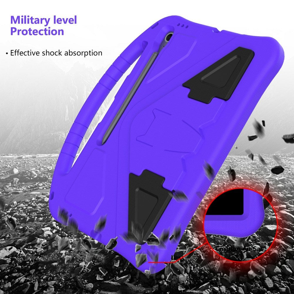 EIDERWOOD Samsung Galaxy Tab S10 FE+ (Plus) Anti-Drop Tablett Deksel med Håndtak og Stativfunksjon - Lilla