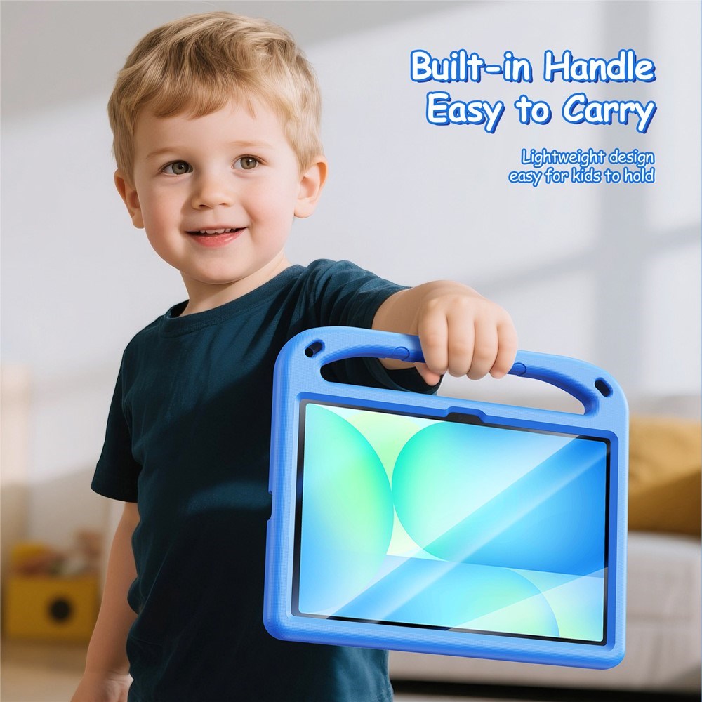 DUX DUCIS Samsung Galaxy Tab S10 Lite / S10 FE / S9 FE / S9 / S8 / S7 Barnedeksel med Stativfunksjon & Styluspennholder - Blå