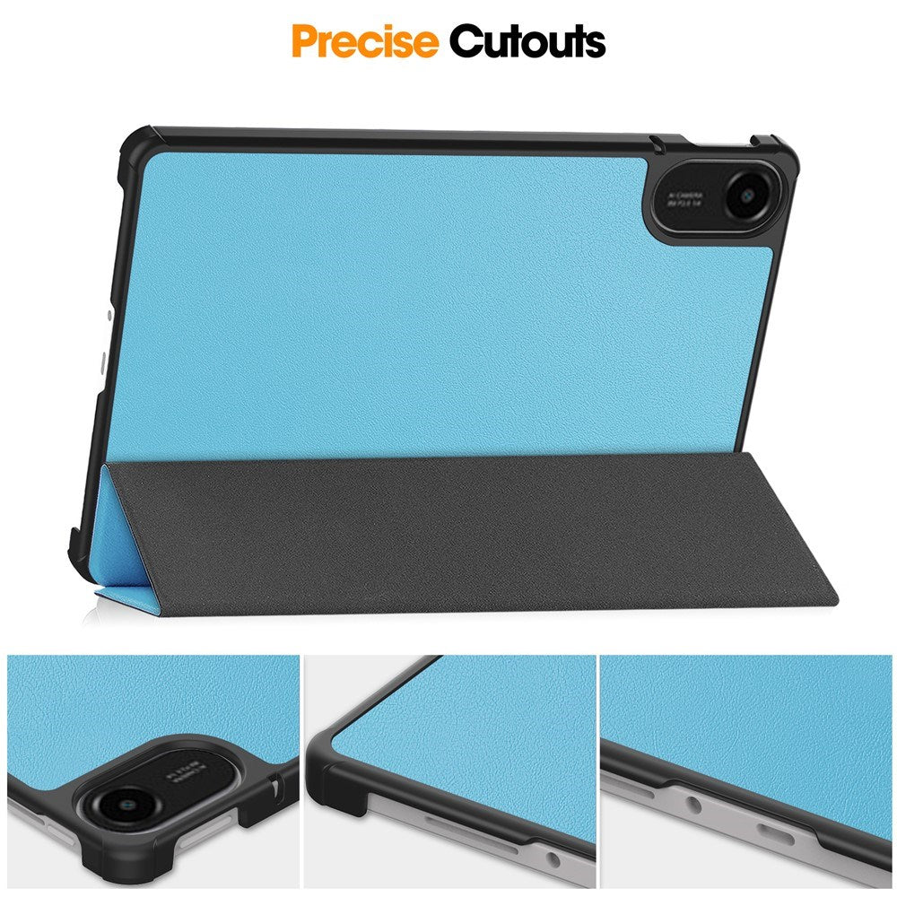 Xiaomi Redmi Pad 2 EIDERWOOD Kunstskinn Flipp Deksel - Lyseblå