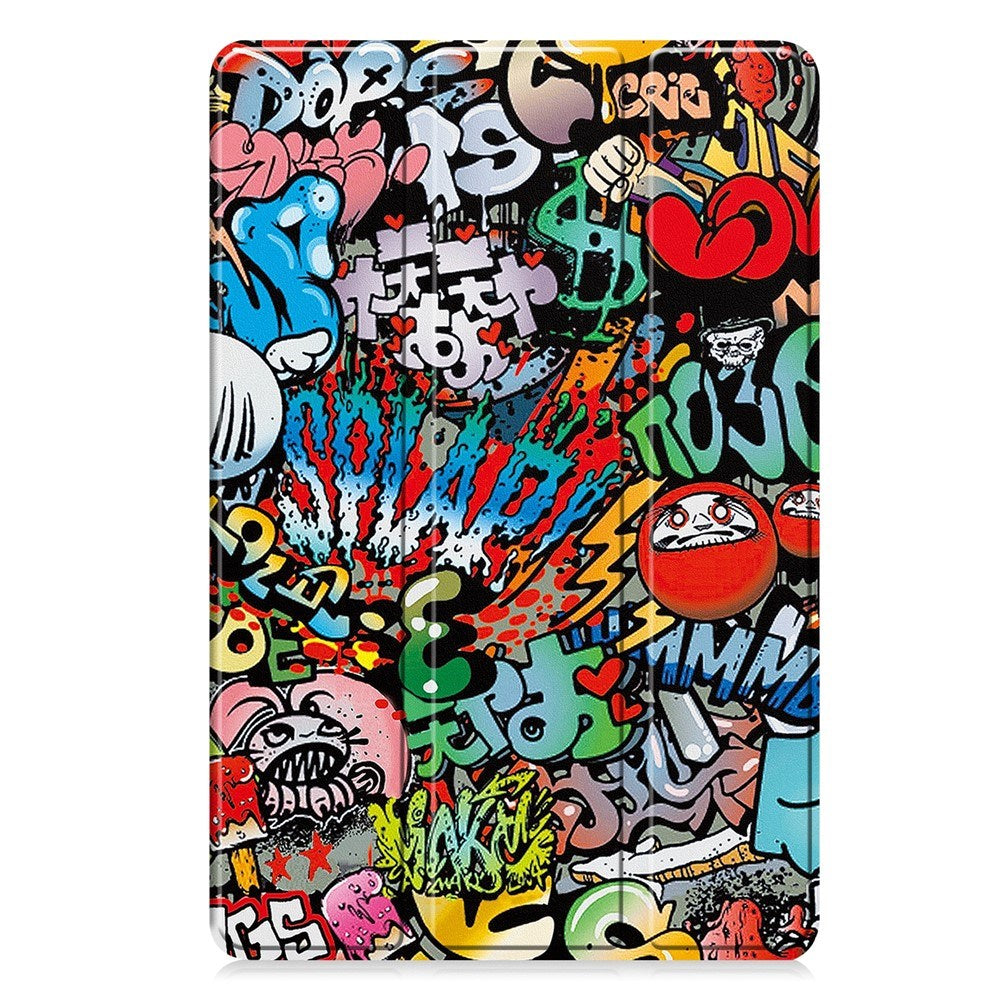 Lenovo Idea Tab 11 EIDERWOOD Kunstskinn Flipp Deksel med Motiv - Graffiti