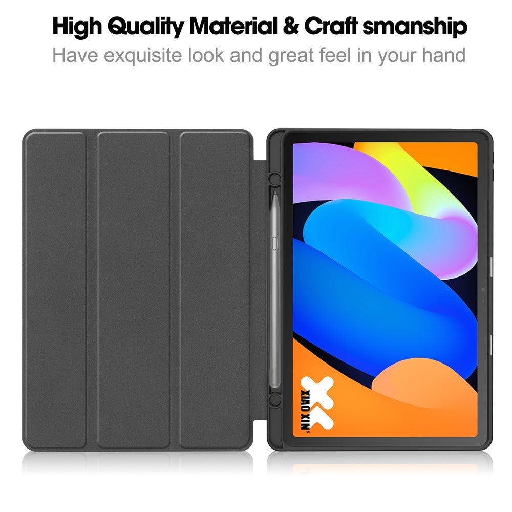 Lenovo Idea Tab 11 EIDERWOOD Kunstskinn Flipp Deksel m. Pennholder - Svart