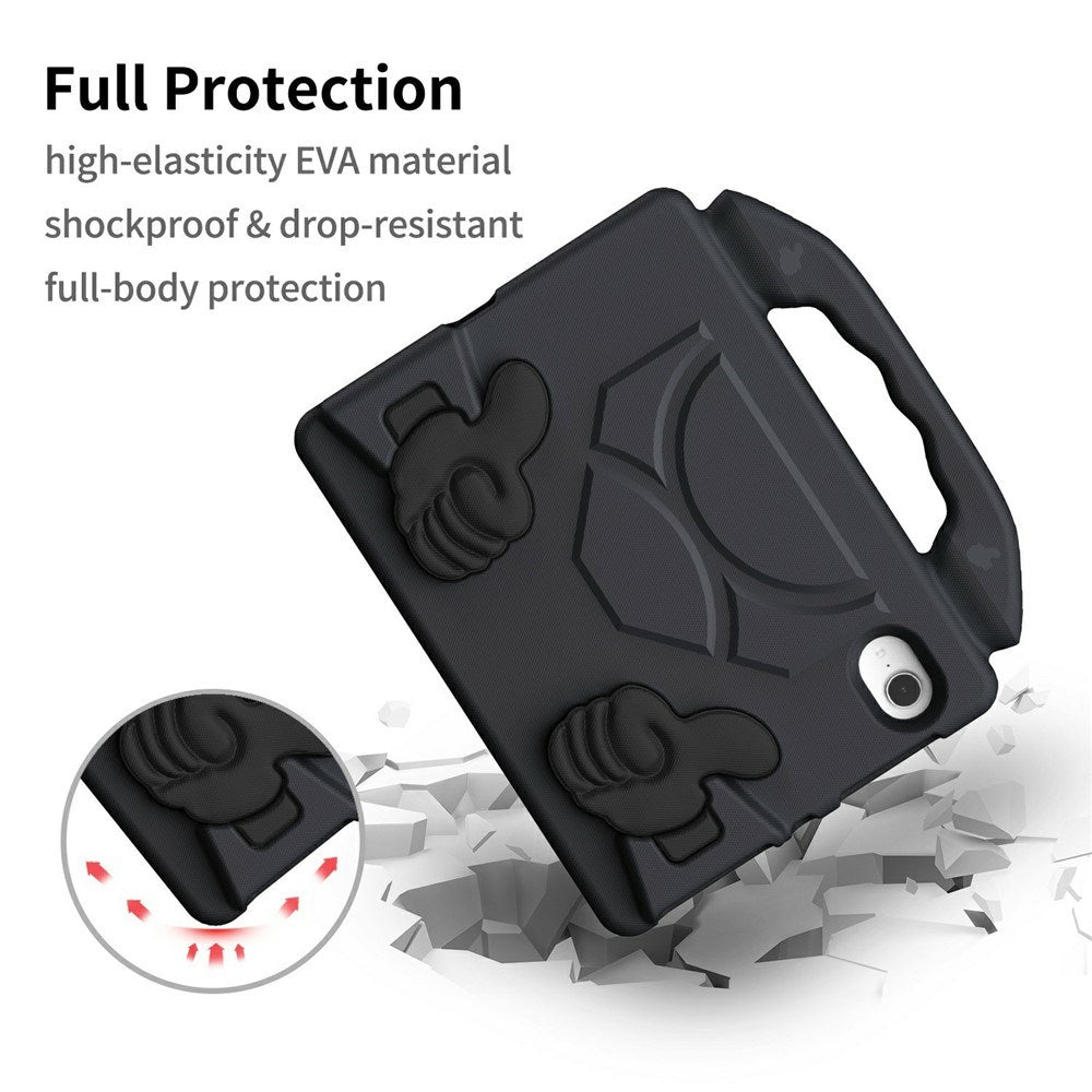 EIDERWOOD iPad Mini (2024 / 2021) Barn Deksel m. Thumb Kickstand - Svart