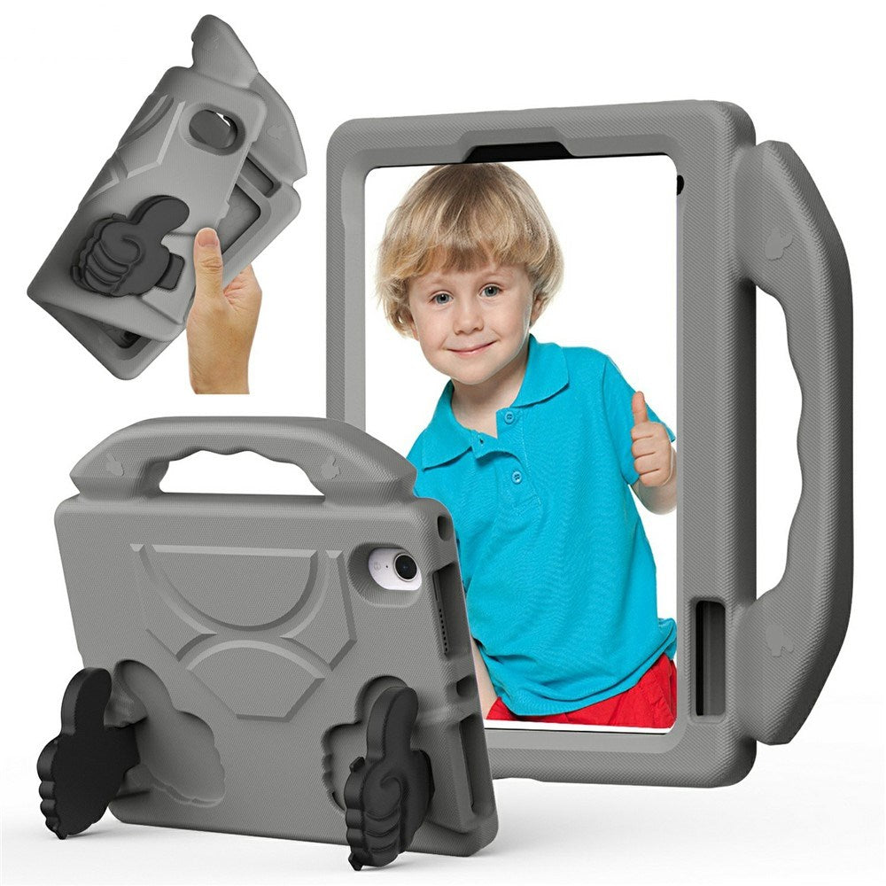 EIDERWOOD iPad Mini (2024 / 2021) Barn Deksel m. Thumb Kickstand - Grå