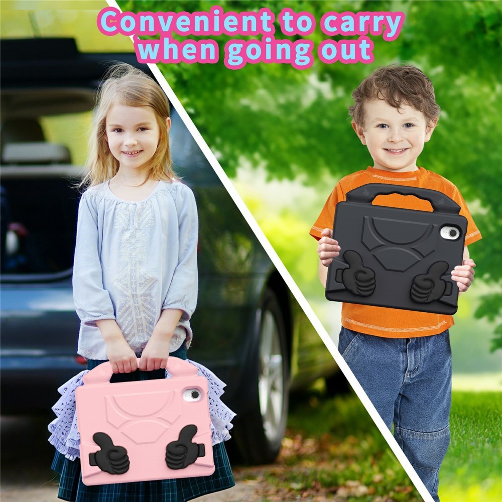 EIDERWOOD iPad Mini (2024 / 2021) Barn Deksel m. Thumb Kickstand - Rosa