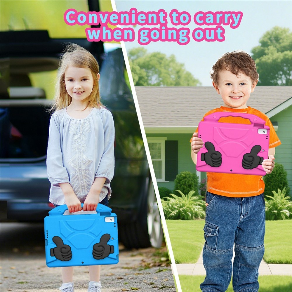 EIDERWOOD iPad 10.2" (2021 / 2020 / 2019) / Air (2019) Barn Deksel m. Thumb Kickstand - Blå