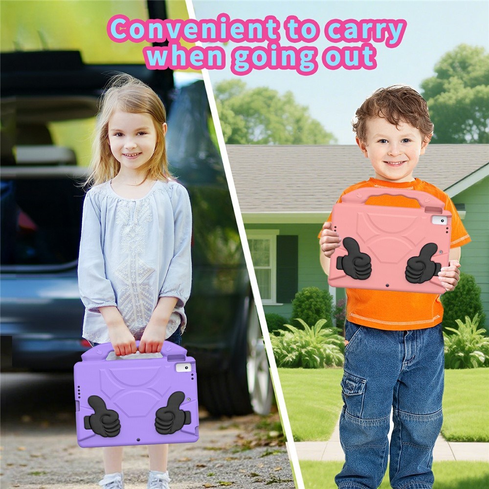 EIDERWOOD iPad 10.2" (2021 / 2020 / 2019) / Air (2019) Barn Deksel m. Thumb Kickstand - Lilla