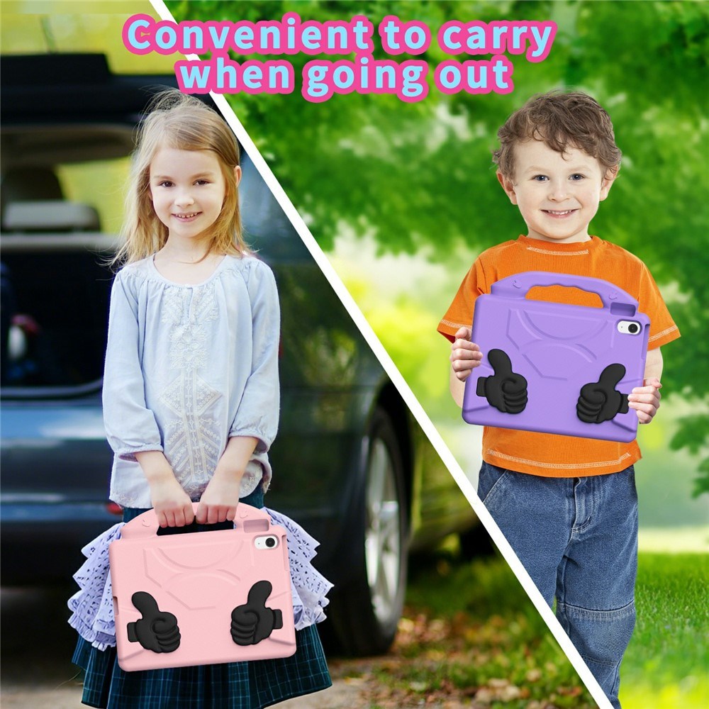 EIDERWOOD iPad Air 11" (2025 / 2024) Barn Deksel m. Thumb Kickstand - Rosa