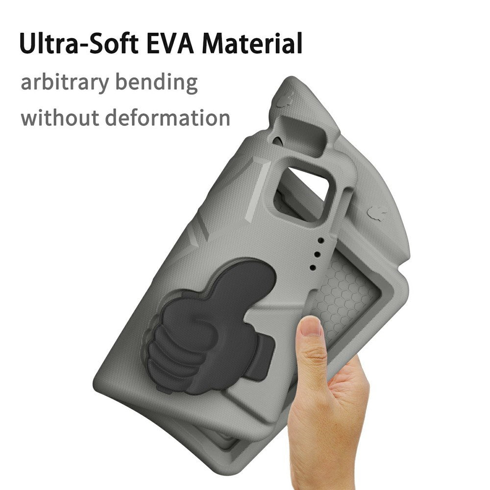 EIDERWOOD iPad Pro 11" (2025 - 2018) / Air (2022 / 2020) Barn Deksel m. Thumb Kickstand - Grå