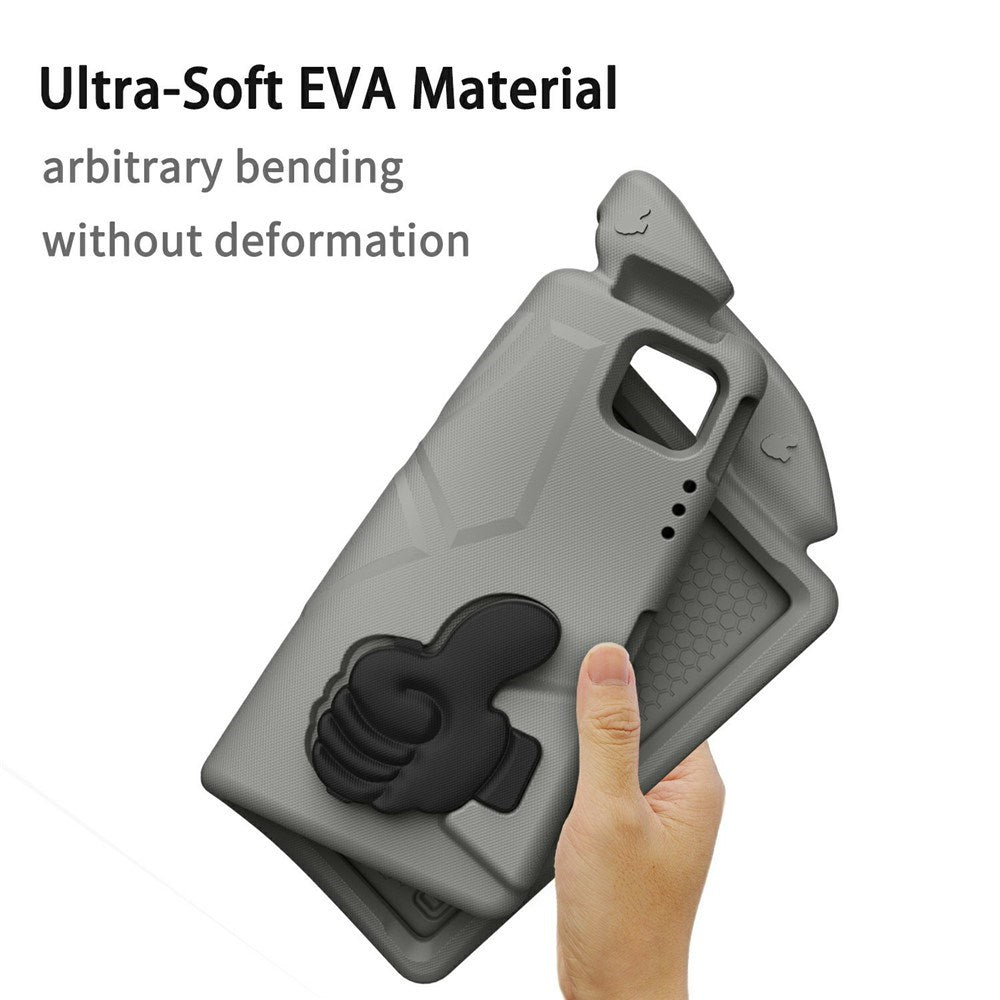 EIDERWOOD iPad Pro 12.9" (2022 / 2021 / 2020 / 2018) / Air 13" (2025 / 2024) / Pro 13" (2025 / 2024) Barn Deksel m. Thumb Kickstand - Grå