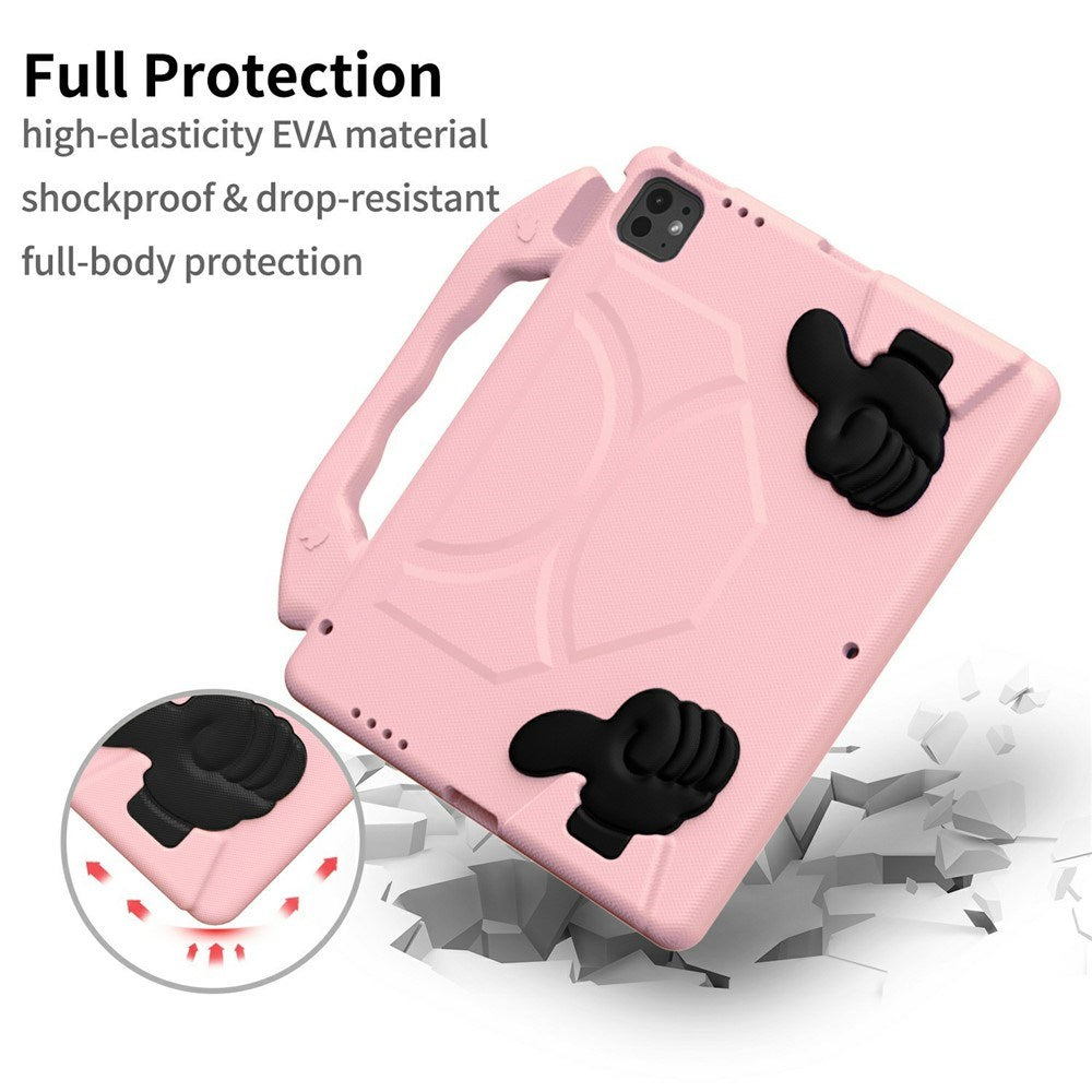 EIDERWOOD iPad Pro 12.9" (2022 / 2021 / 2020 / 2018) / Air 13" (2025 / 2024) / Pro 13" (2025 / 2024) Barn Deksel m. Thumb Kickstand - Rosa