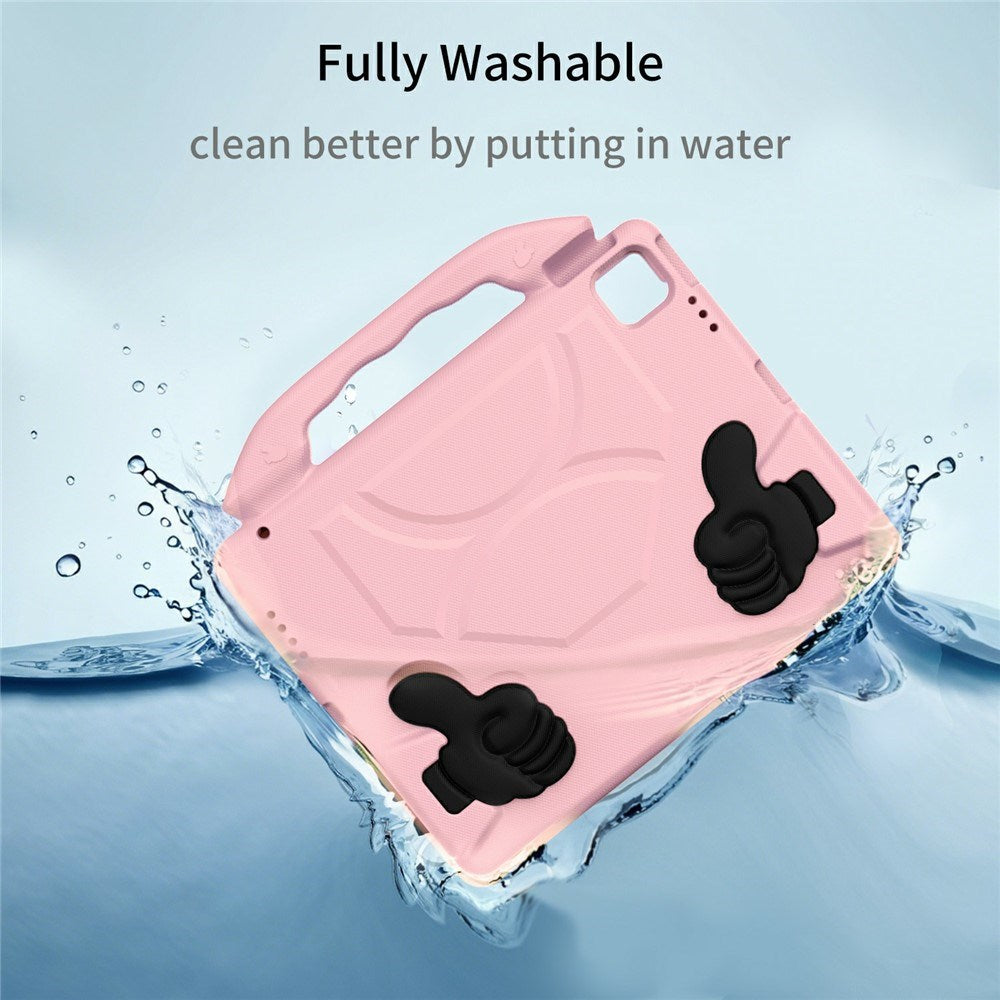 EIDERWOOD iPad Pro 12.9" (2022 / 2021 / 2020 / 2018) / Air 13" (2025 / 2024) / Pro 13" (2025 / 2024) Barn Deksel m. Thumb Kickstand - Rosa