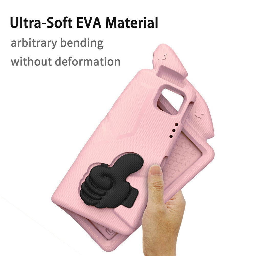 EIDERWOOD iPad Pro 12.9" (2022 / 2021 / 2020 / 2018) / Air 13" (2025 / 2024) / Pro 13" (2025 / 2024) Barn Deksel m. Thumb Kickstand - Rosa