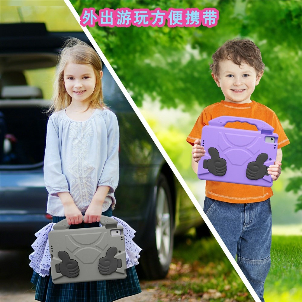 EIDERWOOD iPad 9.7" (2018 / 2017) / Air 2 / Air Barn Deksel m. Thumb Kickstand - Grå