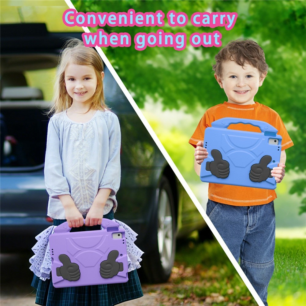 EIDERWOOD iPad 9.7" (2018 / 2017) / Air 2 / Air Barn Deksel m. Thumb Kickstand - Lilla