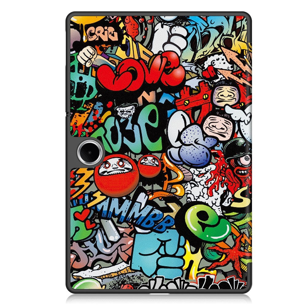EIDERWOOD OnePlus Pad Lite Kunstskinn Flip Deksel - Graffiti