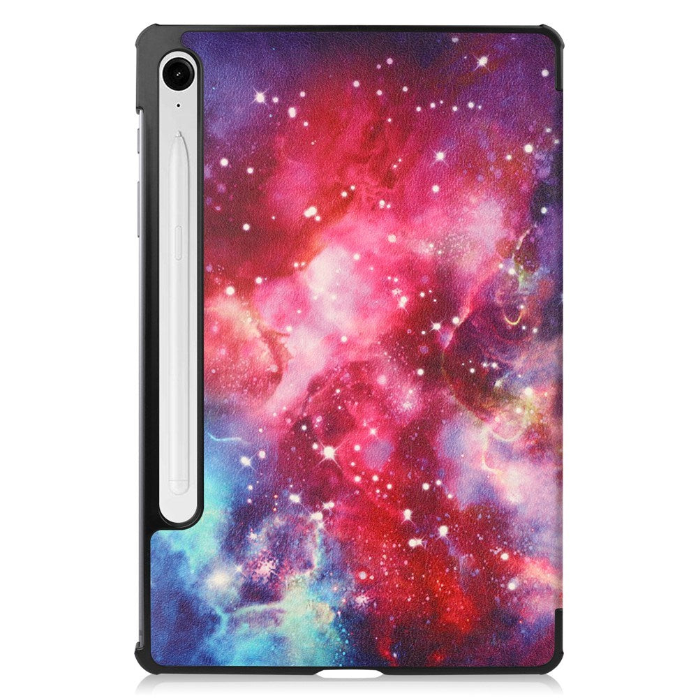 EIDERWOOD Samsung Galaxy Tab S11 / S10 Lite Kunstskinn Flipp Deksel med Motiv - Galakse