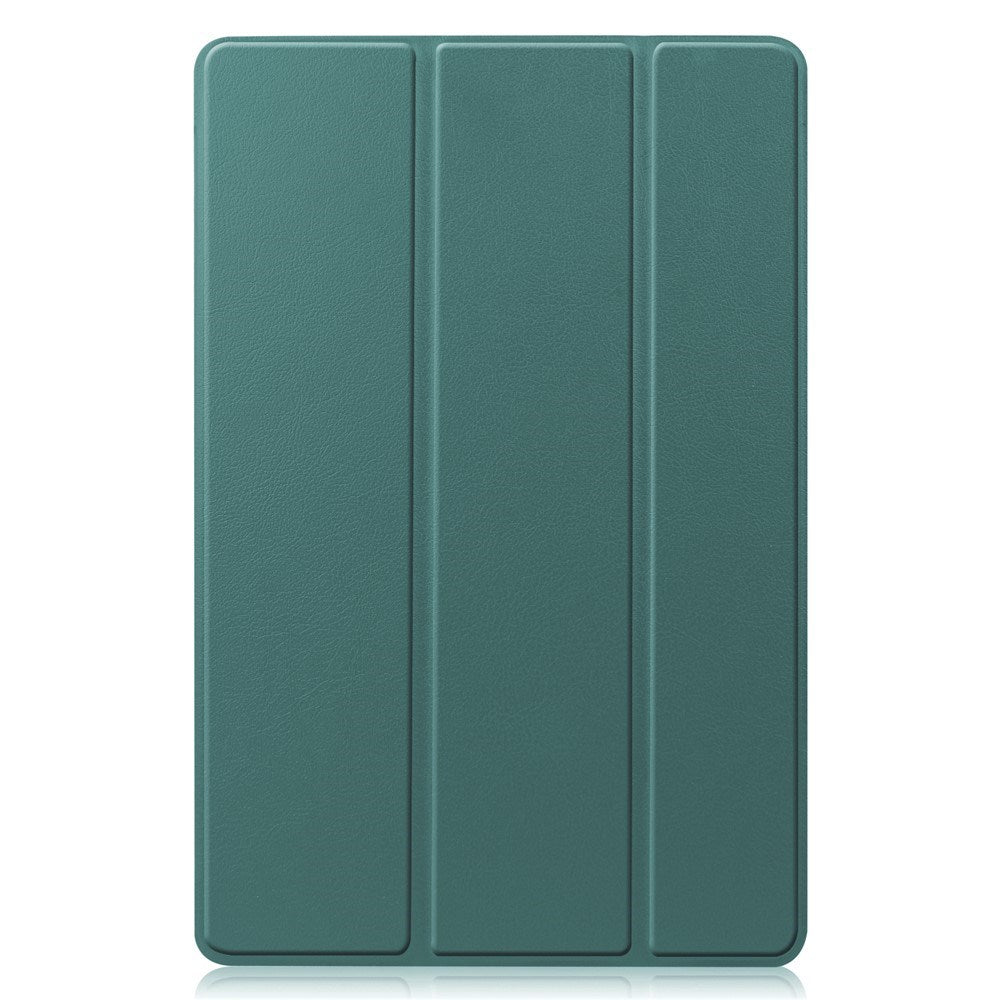 EIDERWOOD Samsung Galaxy Tab S11 / S10 Lite Tri-Fold Kunstskinn Flip Deksel – Grønn