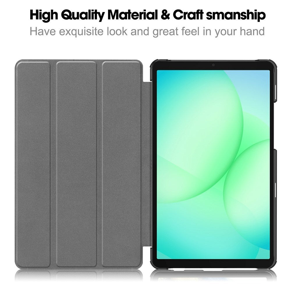 Samsung Galaxy Tab A11 EIDERWOOD Skinn Deksel m. Stativfunksjon - Grønn
