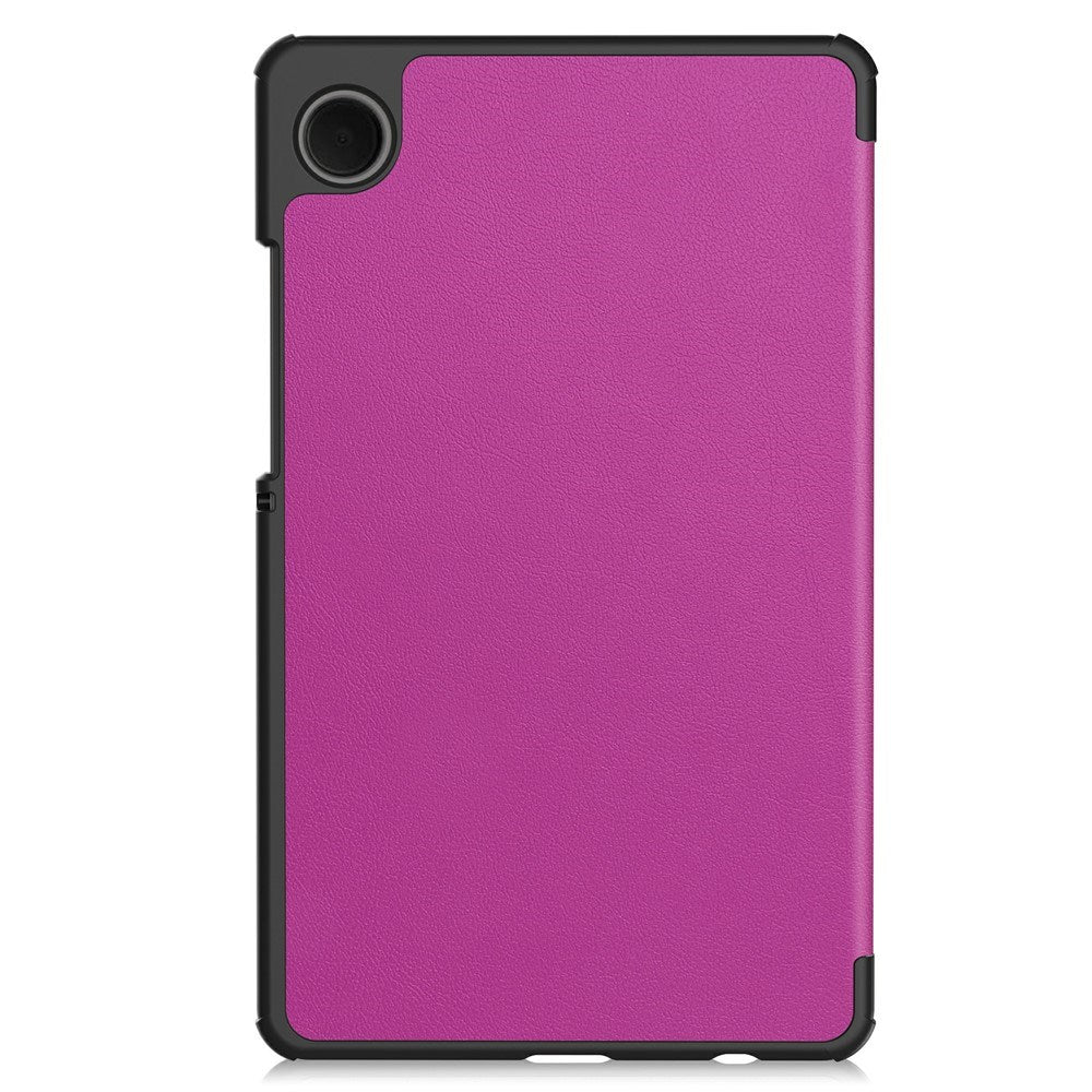 Samsung Galaxy Tab A11 EIDERWOOD Skinn Deksel m. Stativfunksjon - Lilla