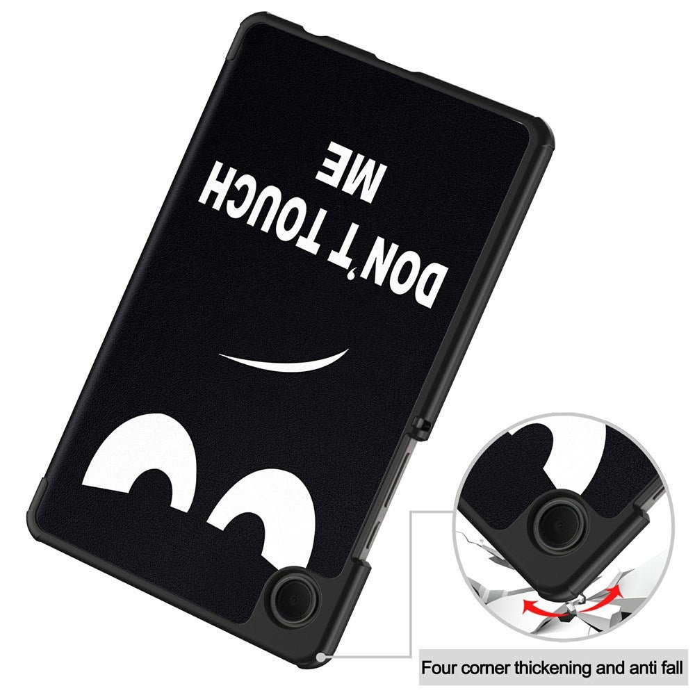 EIDERWOOD Samsung Galaxy Tab A11 Kunstskinn Flipp Deksel med Motiv - "Don't Touch Me"