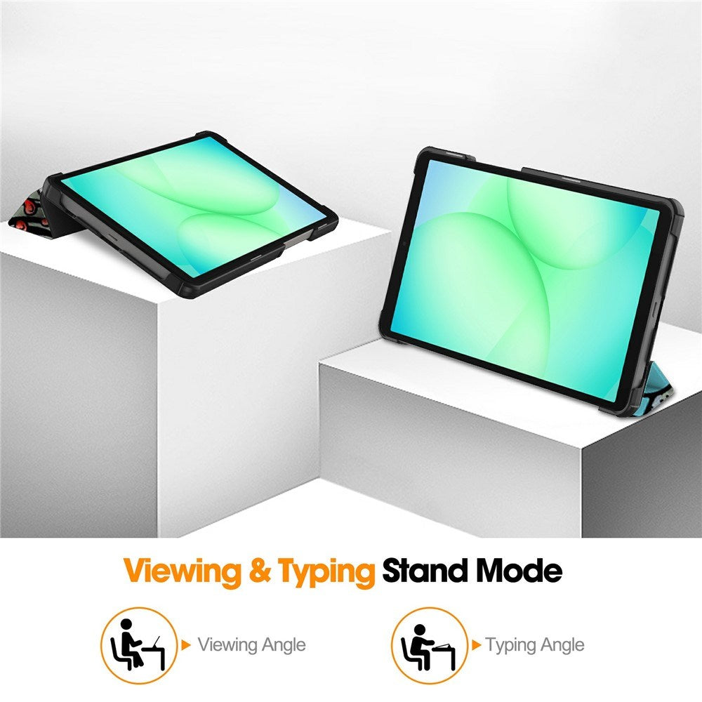 EIDERWOOD Samsung Galaxy Tab A11 Kunstskinn Flipp Deksel med Motiv - Graffiti