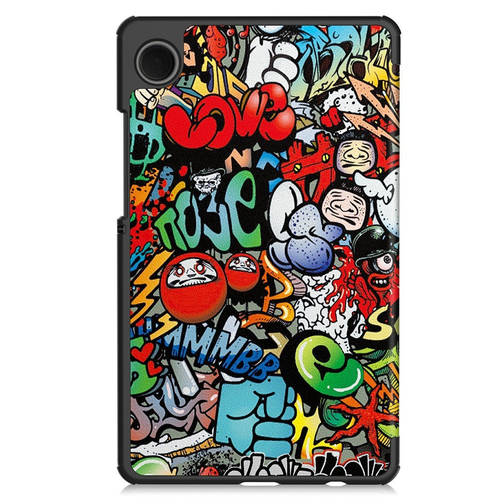 EIDERWOOD Samsung Galaxy Tab A11 Kunstskinn Flipp Deksel med Motiv - Graffiti