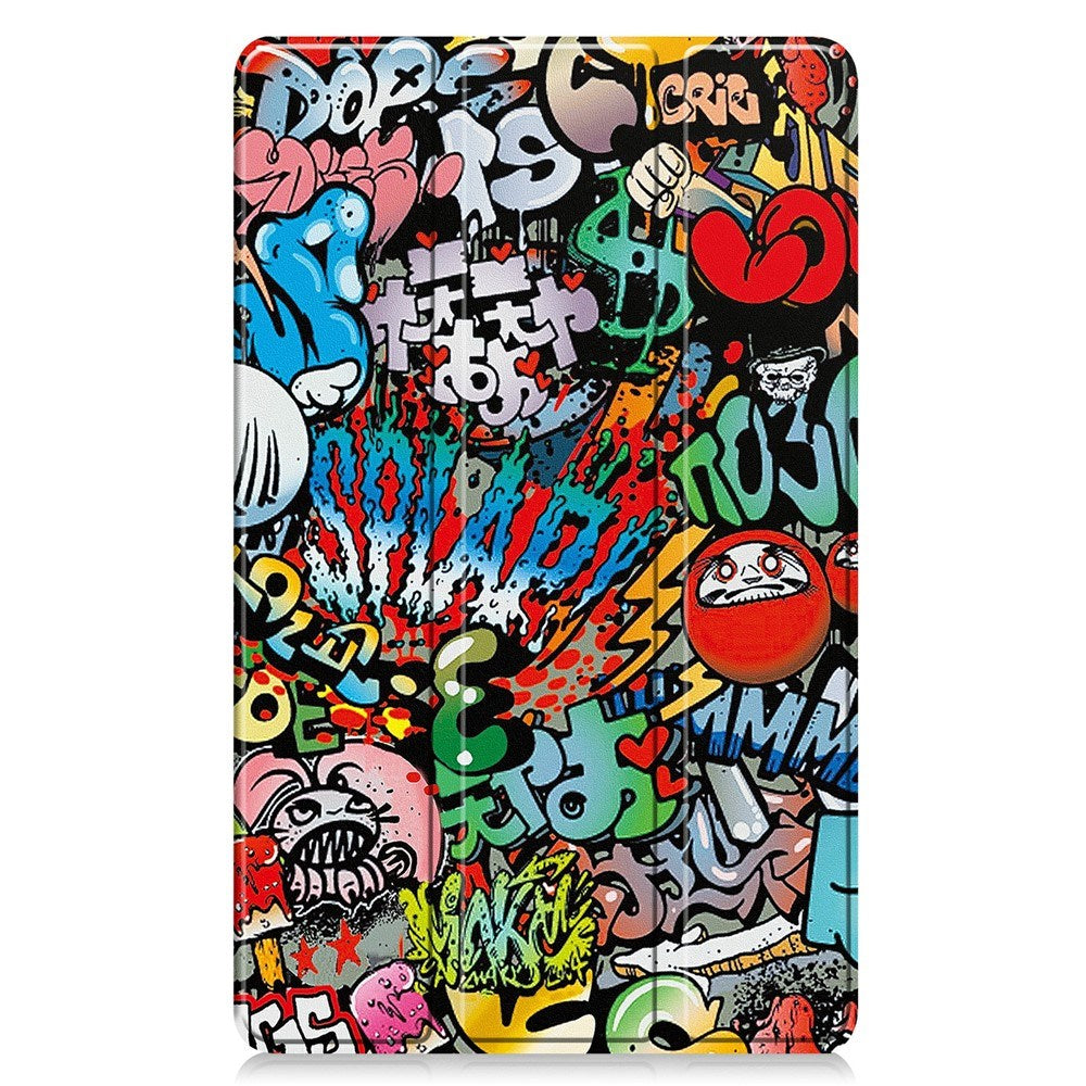 EIDERWOOD Samsung Galaxy Tab A11 Kunstskinn Flipp Deksel med Motiv - Graffiti