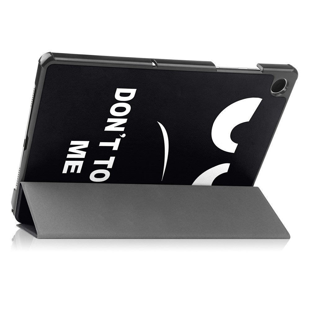 Samsung Galaxy Tab A11+ (Plus) EIDERWOOD Kunstskinn Flipp Deksel med Motiv - "Don't Touch Me"