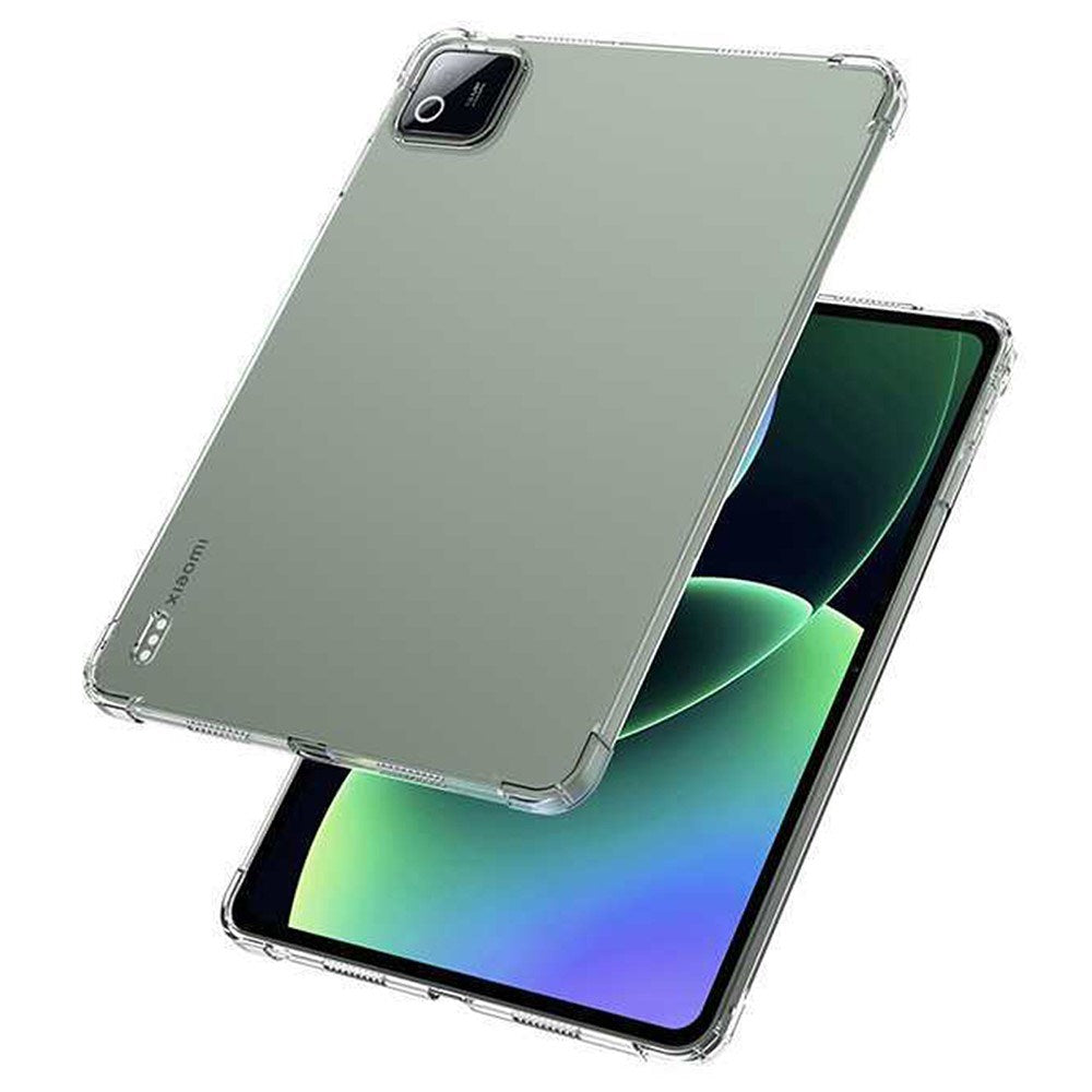 Xiaomi Pad 8 / 8 Pro EIDERWOOD Fleksibelt Plast Deksel m. Forsterkede Hjørner – Gjennomsiktig