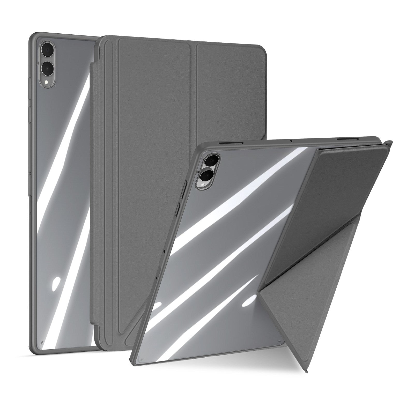 Samsung Galaxy Tab S12 Ultra / S11 Ultra DUX DUCIS Origami Hybrid Kunstskinn Flip Deksel - Grå