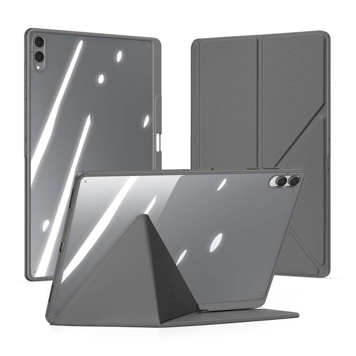 Samsung Galaxy Tab S12 Ultra / S11 Ultra DUX DUCIS Origami Hybrid Kunstskinn Flip Deksel - Grå