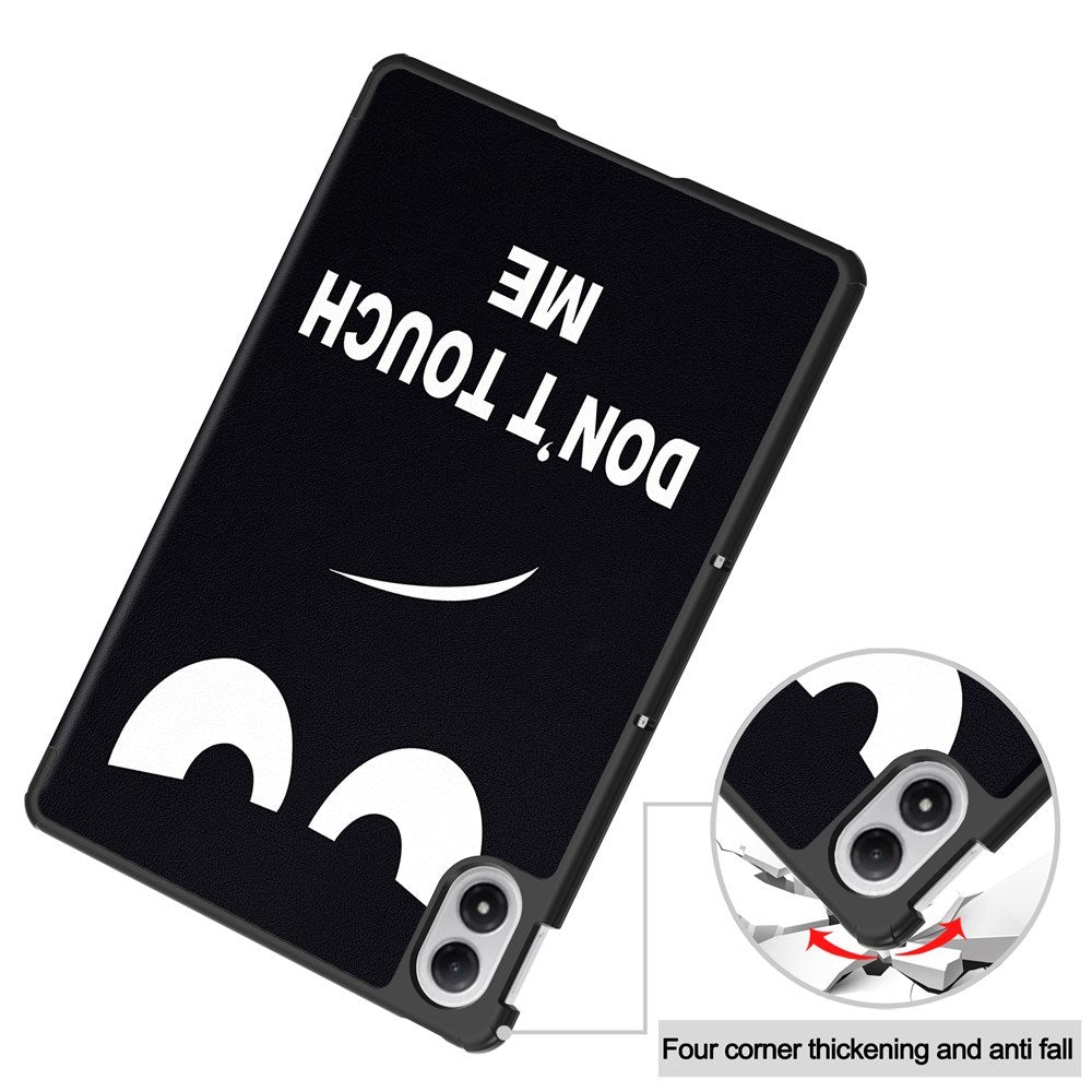 Xiaomi Redmi Pad 2 Pro EIDERWOOD Kunstskinn Flipp Deksel med Motiv - "Don't Touch Me"