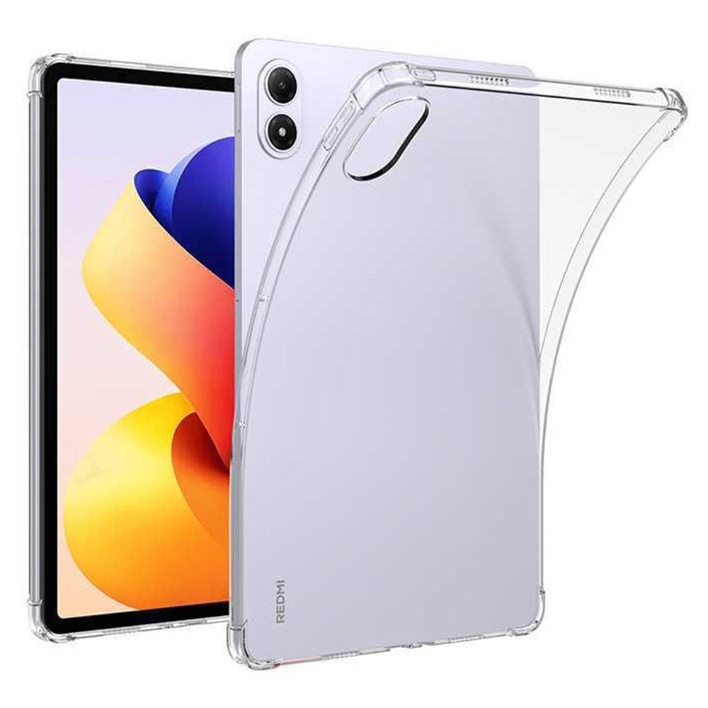 Xiaomi Redmi Pad 2 Pro EIDERWOOD Fleksibelt Plast Deksel m. Forsterkede Hjørner – Gjennomsiktig