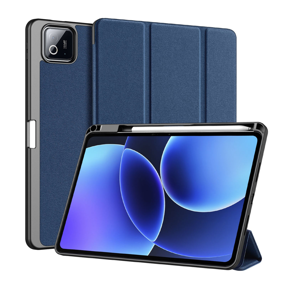 Xiaomi Pad 8 / 8 Pro / 7 / 7 Pro DUX DUCIS Tri-Fold Kunstskinn Flip Deksel - Blå
