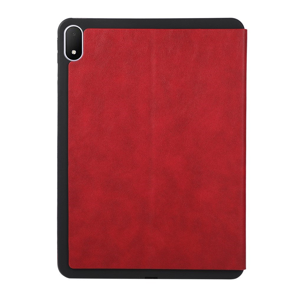 OPPO Pad 5 EIDERWOOD Kunstskinn Flip Deksel m. Ståfunksjon - Rød