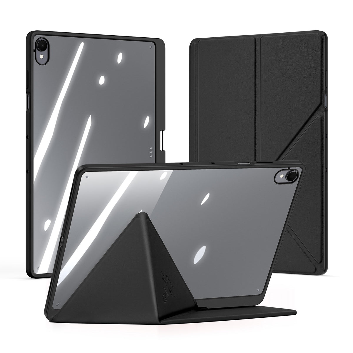 Samsung Galaxy Tab S12+ (Plus) DUX DUCIS Origami Hybrid Kunstskinn Flip Deksel - Svart