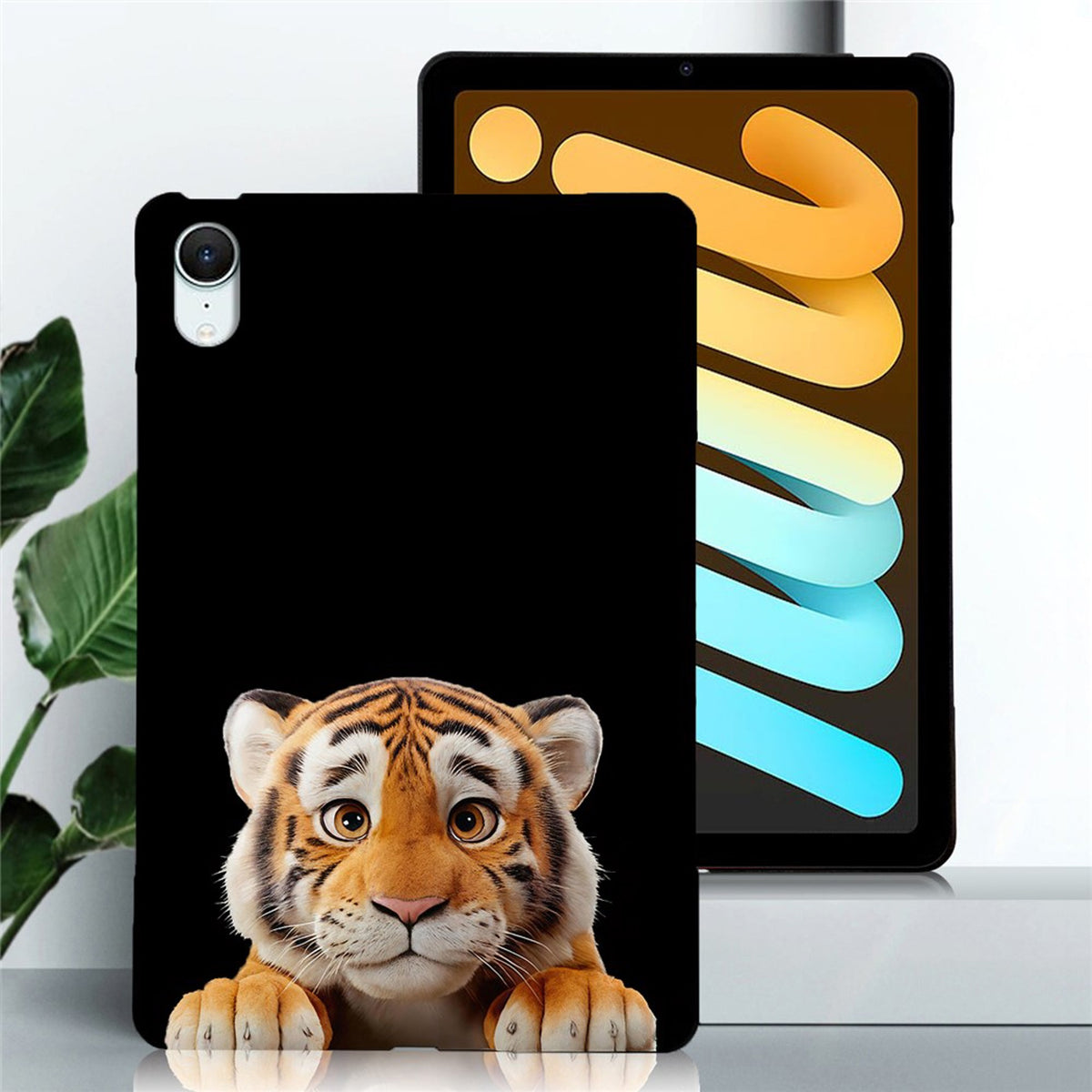 iPad Mini (2026) EIDERWOOD Fleksibelt Plast Deksel - Tiger