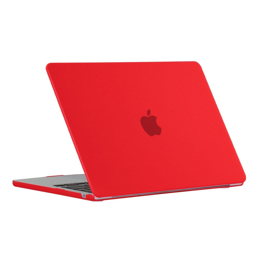 MacBook Air 13" M2/M3/M4 (2022-2025) Matt Plast Deksel – Rød