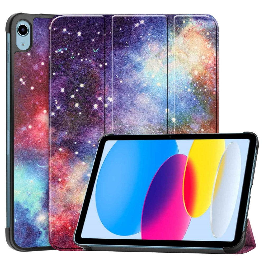 iPad 11" (2025) / iPad 10.9" (2024/2022) Tri-Fold Flip Deksel I Skinn - Galaxy