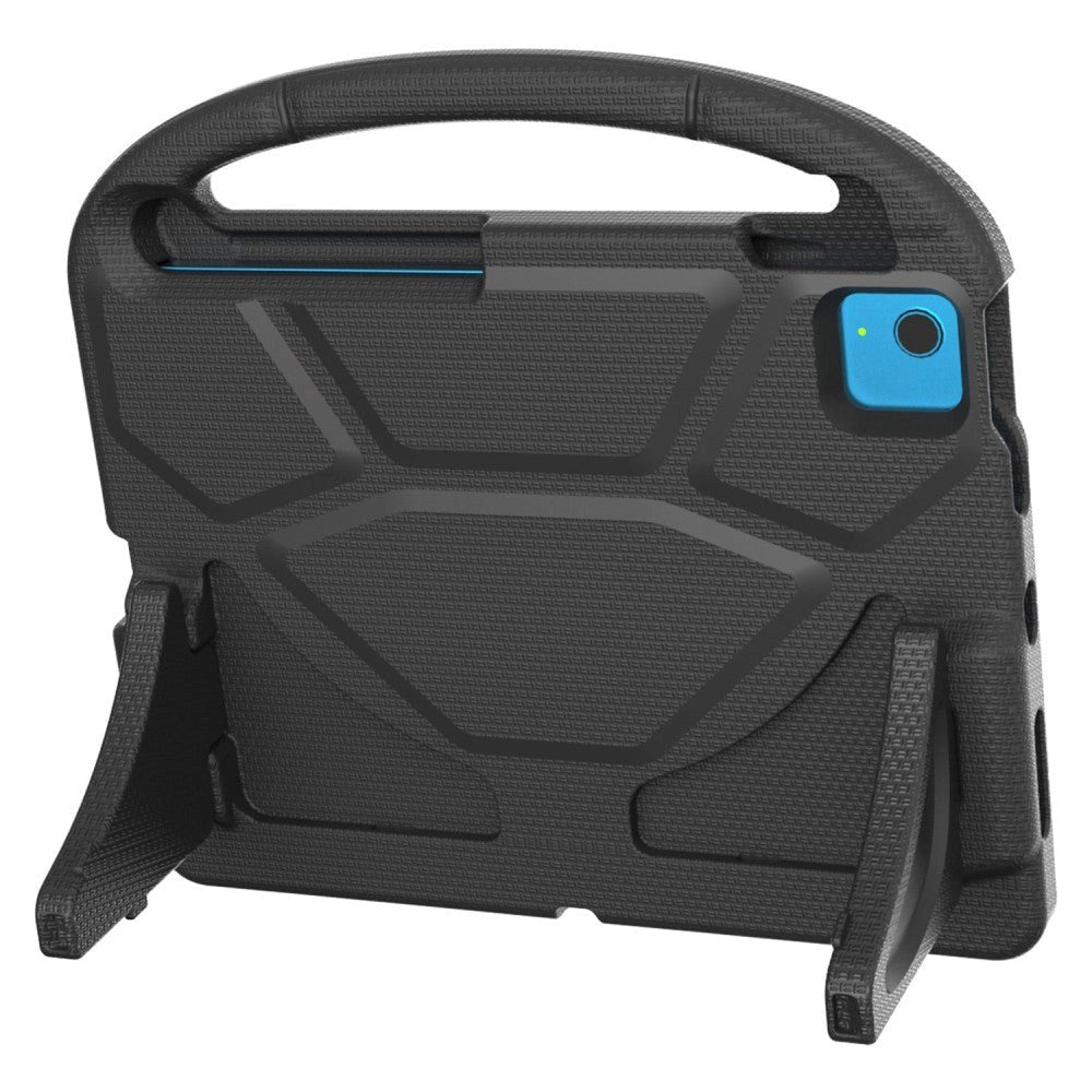 iPad 11" (2025) / iPad 10.9" (2024/2022) EVA Skum Barne Bakdeksel med Stativ - Svart