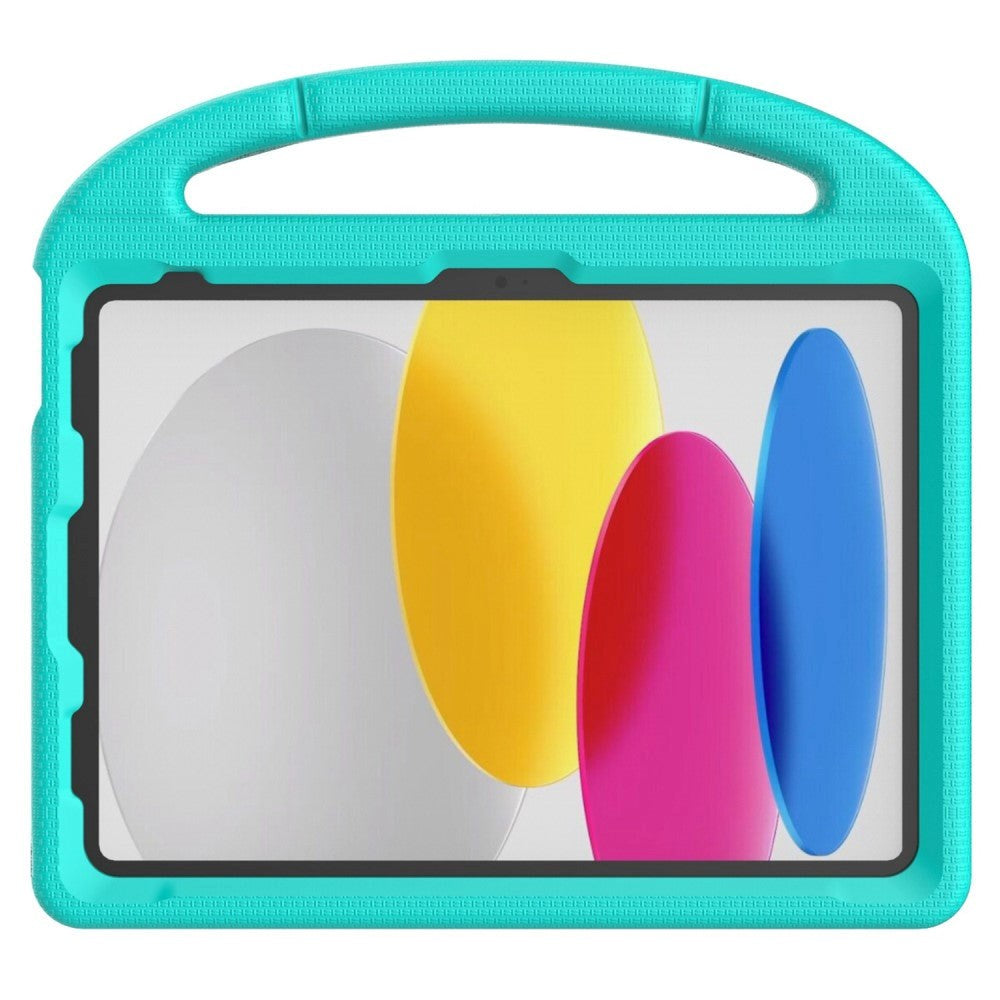 iPad 11" (2025) / iPad 10.9" (2024/2022) EVA Skum Barne Bakdeksel med Stativ - Mintgrønn