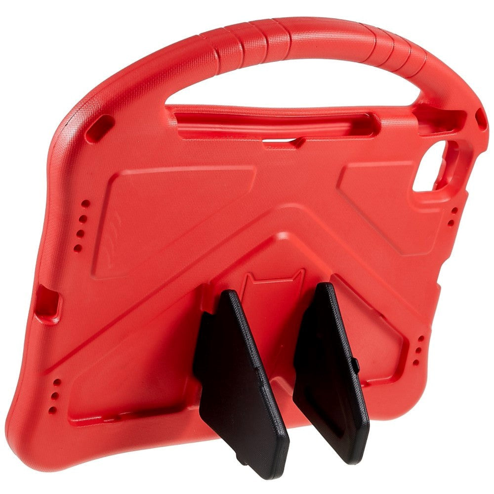 iPad 11" (2025) / iPad 10.9" (2024/2022) EVA Skum Bakdeksel med Stativ - Rød