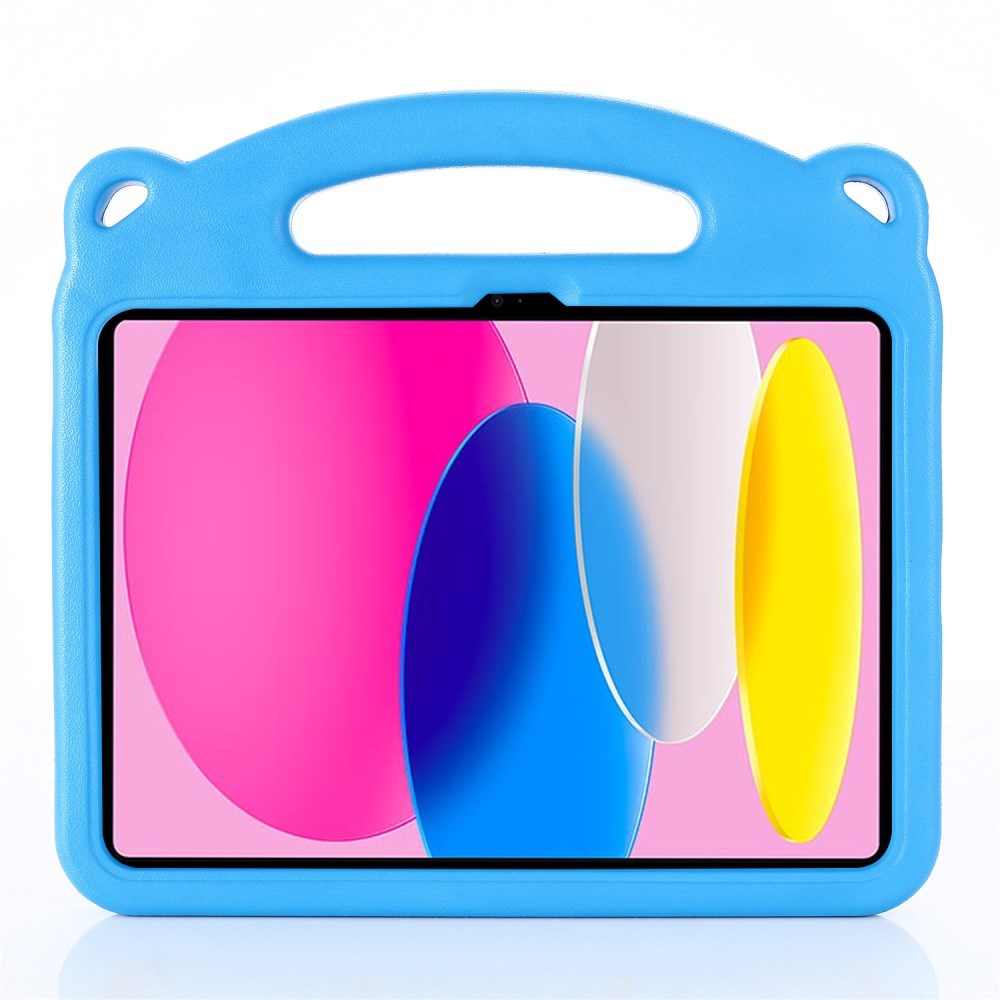 iPad 11" (2025) / iPad 10.9" (2024/2022) Barnedeksel m. Stativfunksjon - Blå